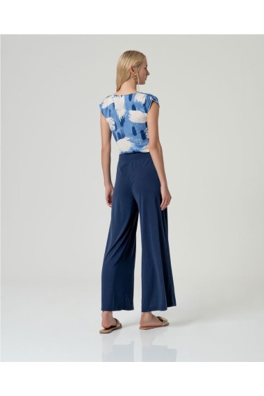 PANTALON MODAL FLUIDO AZUL MARINO