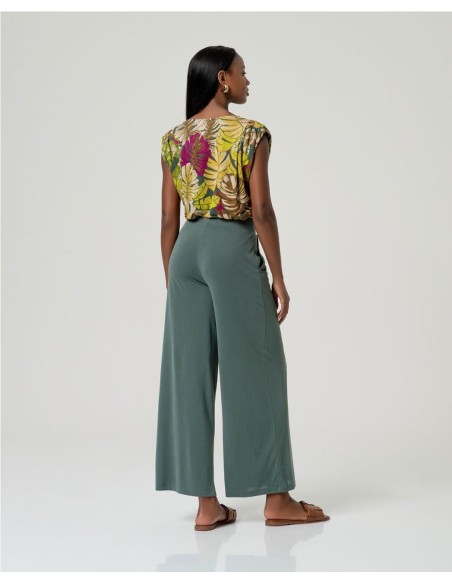 PANTALON MODAL FLUIDO VERDE