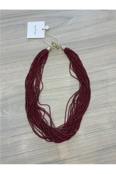 COLLAR CASCADA ROJO