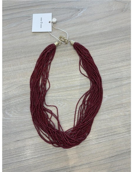 COLLAR CASCADA ROJO