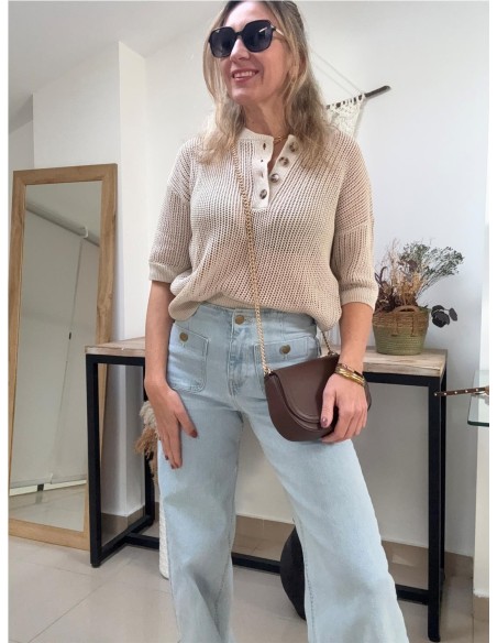 JERSEY ANCORA BEIGE