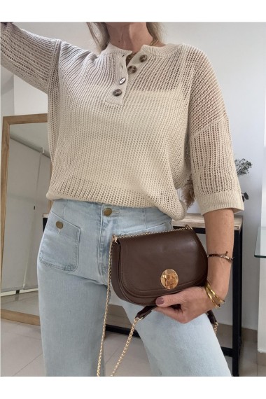 BOLSO PEQUEÑO CADENA MARRON