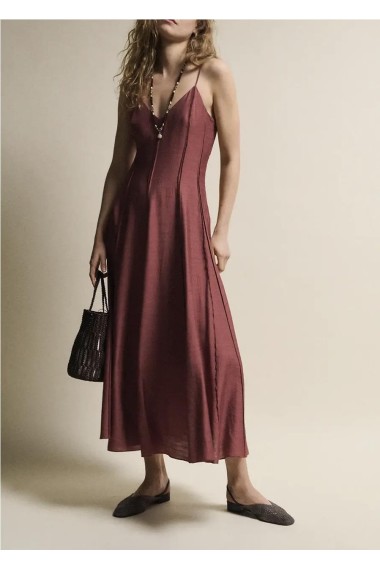 VESTIDO OFELIA TEJA