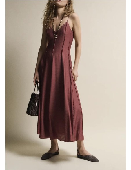 VESTIDO OFELIA TEJA