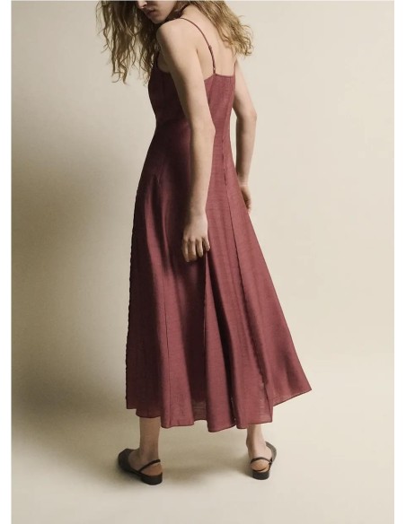 VESTIDO OFELIA TEJA