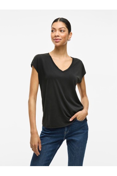 CAMISETA MODAL PICO NEGRO