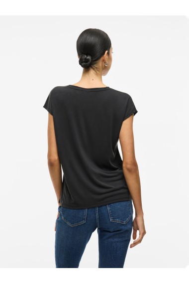 CAMISETA MODAL PICO NEGRO