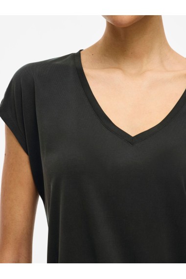 CAMISETA MODAL PICO NEGRO