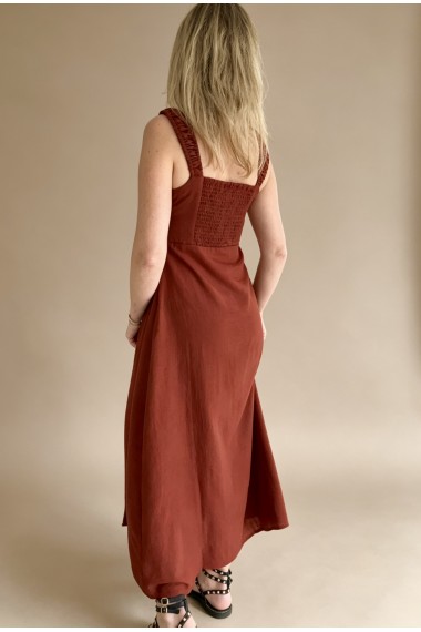 VESTIDO MIDI BURGUNDY