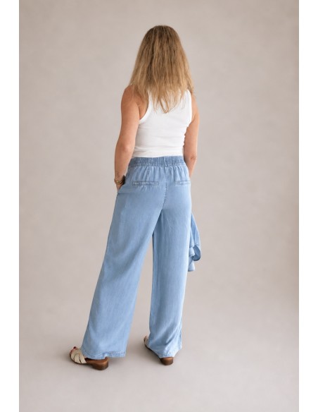 DENIM TENCEL GOMA AZUL CLARO
