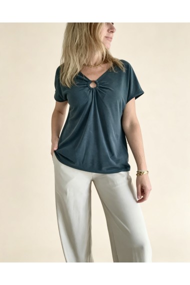 CAMISETA PUNTO FRUNCE