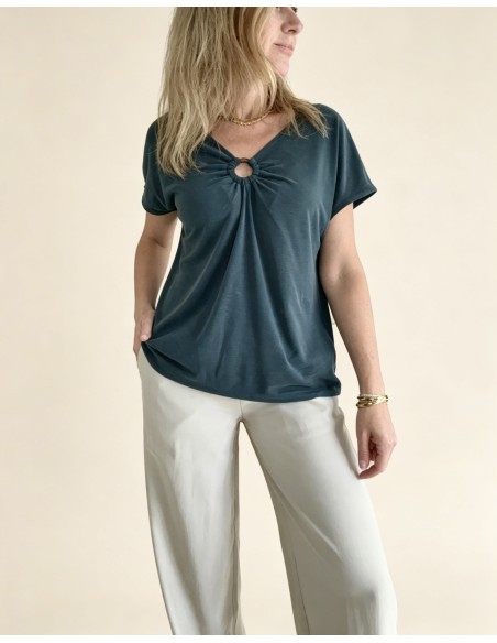 CAMISETA PUNTO FRUNCE